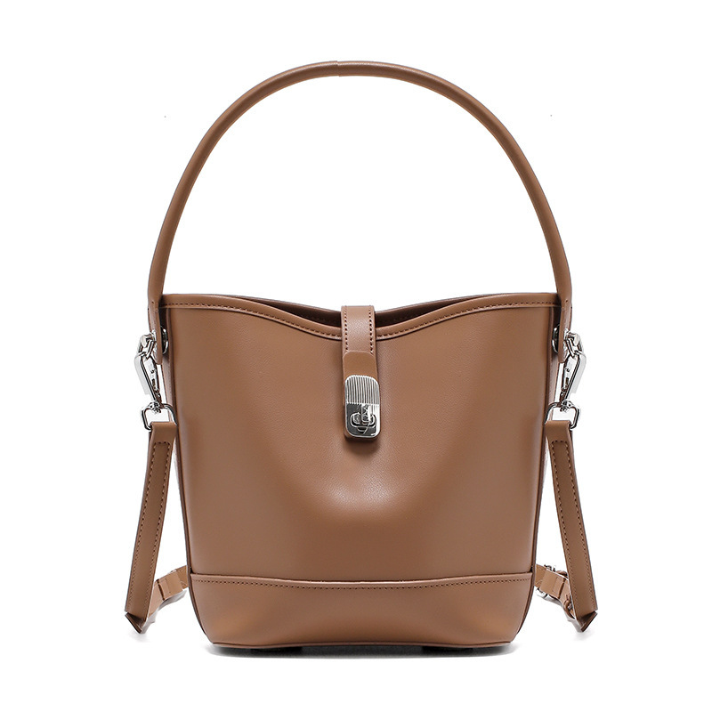 Sac seau en cuir véritable de haute qualité pour femme – Image 9
