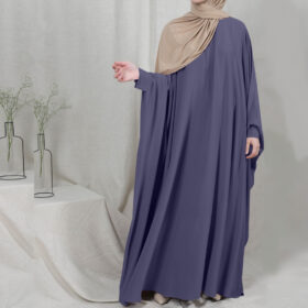 Robe Hijab à capuche pour femme, type abaya, khimar