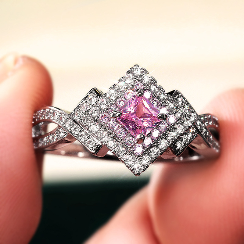 Bague créative en diamant et zircon à enroulement croisé – Image 5