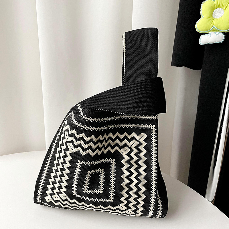 Sac tricoté de haute qualité, design particulier, tendance et polyvalent – Image 9