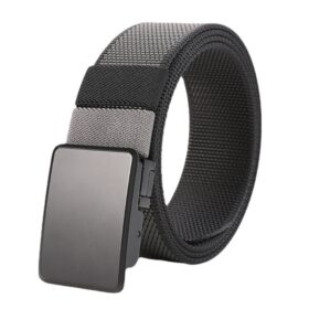 Ceinture en nylon double face à boucle rotative pour homme
