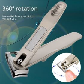 Coupe-ongles rotatif à 360 degrés en acier inoxydable