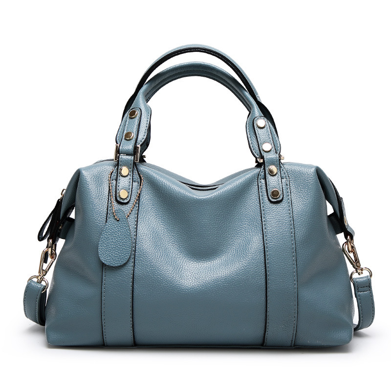 Jolie sac Boston en cuir pour femme – Image 4