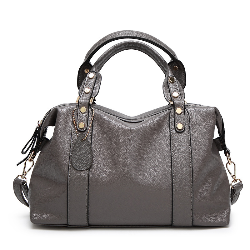 Jolie sac Boston en cuir pour femme – Image 2