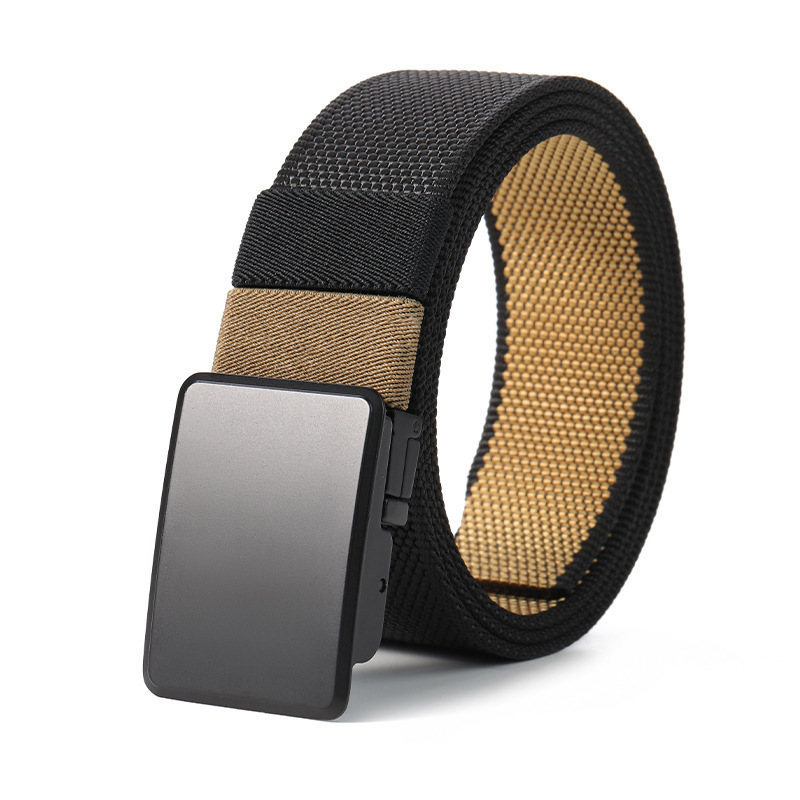 Ceinture en nylon double face à boucle rotative pour homme – Image 6