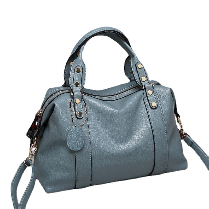 Jolie sac Boston en cuir pour femme – Image 8