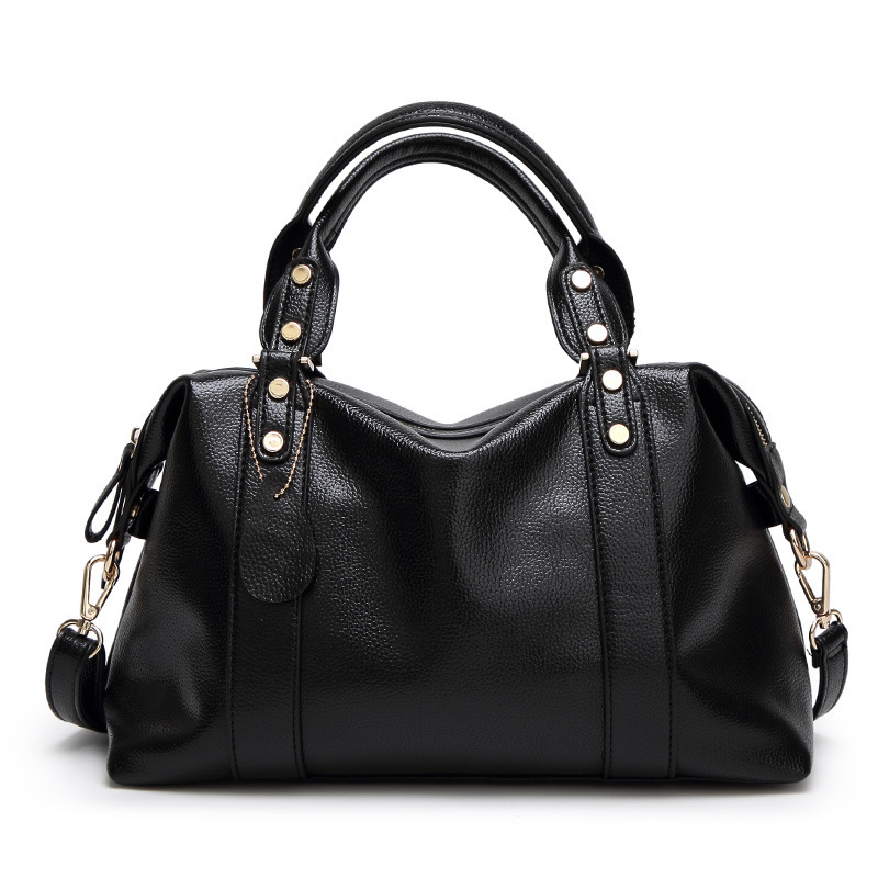 Jolie sac Boston en cuir pour femme – Image 3