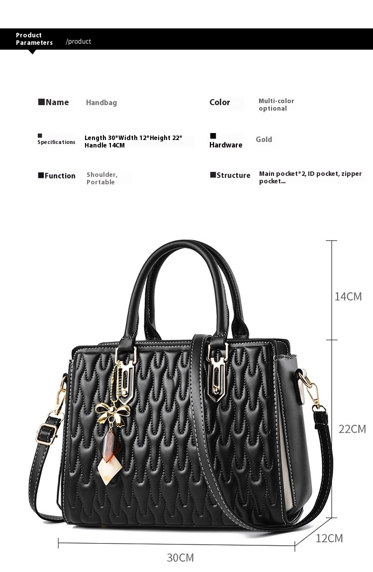 Sac à bandoulière élégant de grande capacité pour femme – Image 6