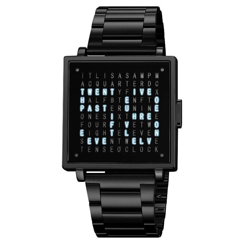 montres bijoux militaire tendance pour hommes étanche, avec lumière LED – Image 3