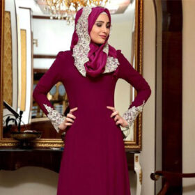 Robe à manches longues élégante et amincissante