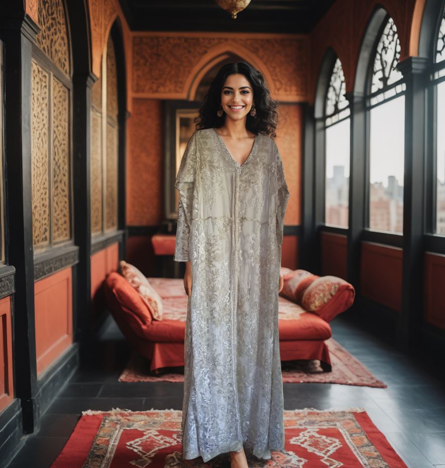 Kaftan Marocain Artisanal de Luxe – Élégance Intemporelle – Image 3